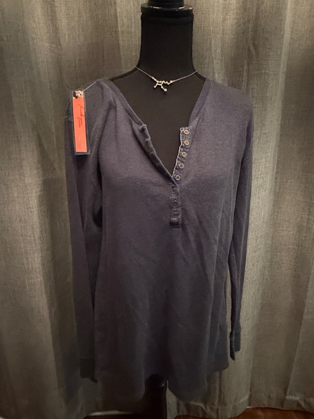 Eddie Bauer Navy Thermal Top